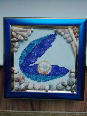 Bead Embroidery Kit Mini Bead embroidery kit Shell