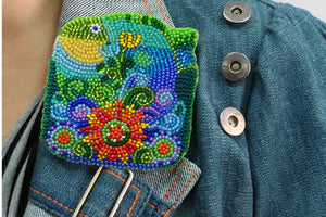 Brooch Embroidery Kit Decoration A fish
