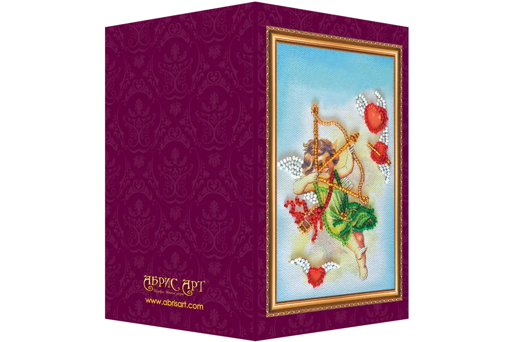 Postcards Bead Embroidery Kit Postcard Bead embroidery kit Happy Valentine's Day – 1