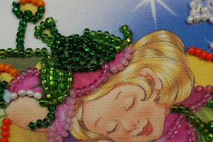 Bead Embroidery Kit Mini Bead embroidery kit Sleeping fairy