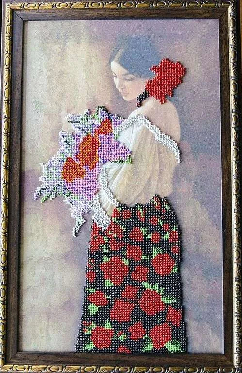 Bead Embroidery Kit Main Bead Embroidery Kit Marcela