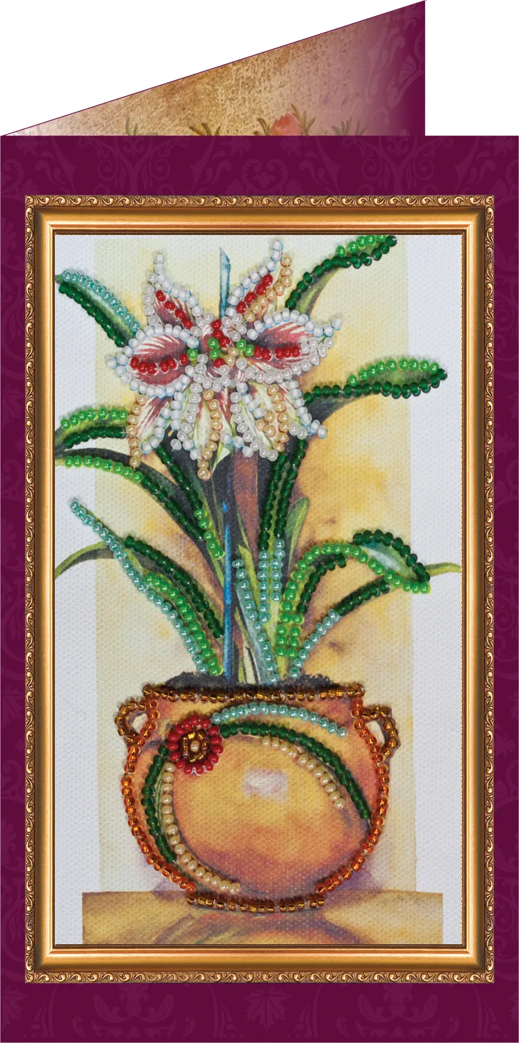 Postcards Bead Embroidery Kit Flowers – 1