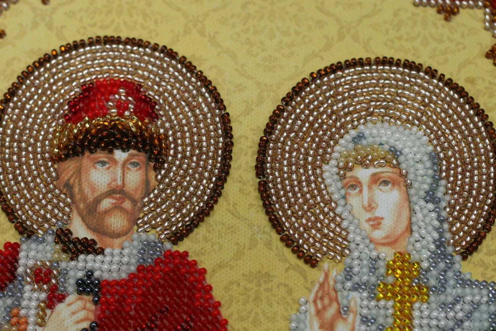 Bead Embroidery Kit Main Bead Embroidery Kit Icon of St.Petr the Prince and St.Fevronia the Princess