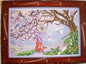 Bead Embroidery Kit Main Bead Embroidery Kit Sakura