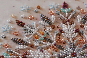 Bead Embroidery Kit Mid-sized bead embroidery kit Snowing