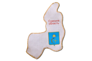 Magnets Bead Embroidery Kit Kits for embroidery with beads magnets "Map of Ukraine" Sumy region
