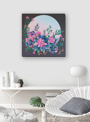 Bead Embroidery Kit Main Bead Embroidery Kit Moon flowers