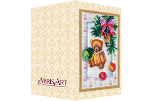 Postcards Bead Embroidery Kit Postcard bead embroidery kits Teddy bear - 4