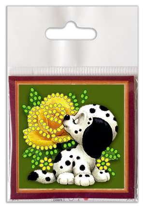 Magnets Bead Embroidery Kit Mini Magnets Bead embroidery kit Puppy