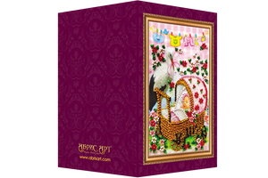 Postcards Bead Embroidery Kit Postcard Bead embroidery kit Baby girl – 1