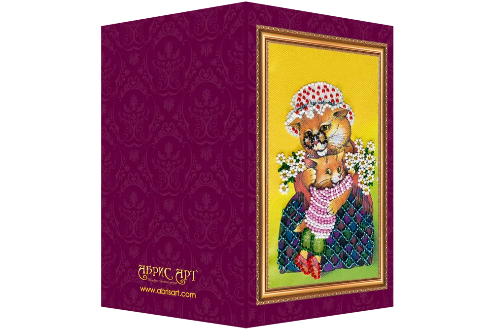Postcards Bead Embroidery Kit Postcard Bead embroidery kit Dear Grandma – 1
