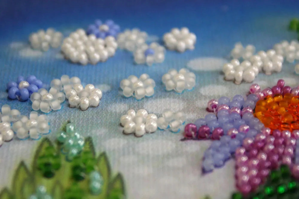Bead Embroidery Kit Mid-sized bead embroidery kit Earth stars