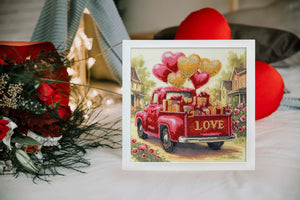 Bead Embroidery Kit Mid-sized bead embroidery kit Gift Love (Romantic Stories)
