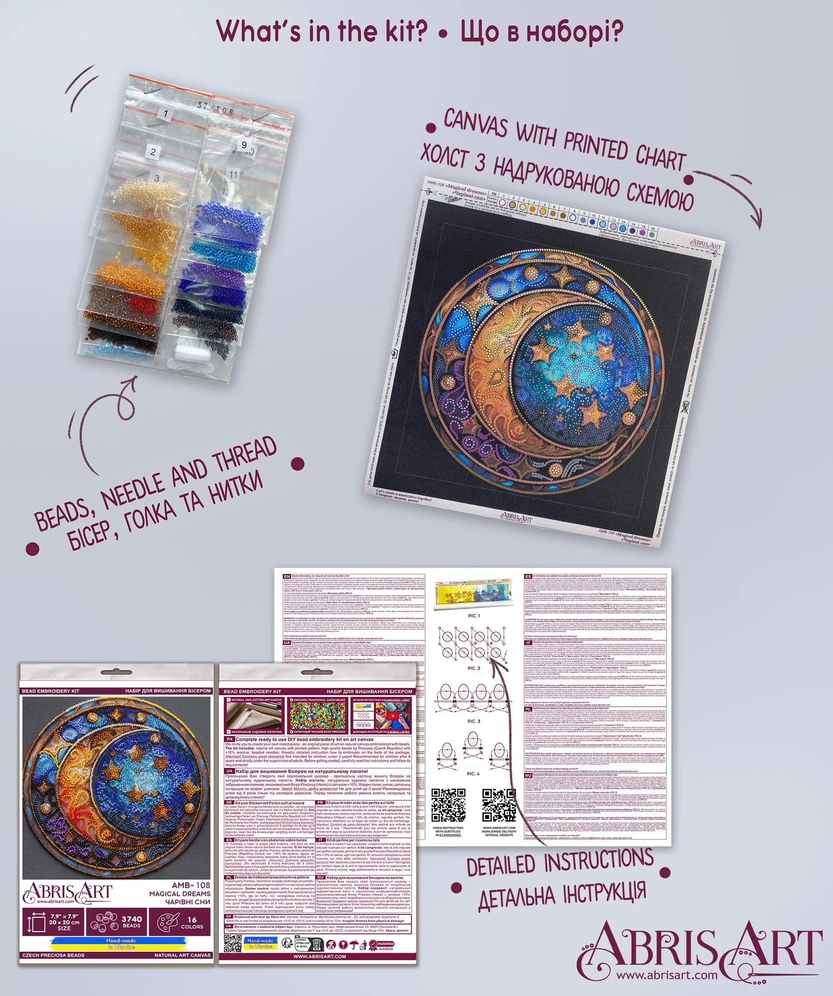Bead Embroidery Kit Main Bead Embroidery Kit Magical dreams