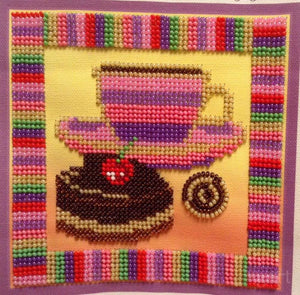 Bead Embroidery Kit Main Bead Embroidery Kit Chocolate