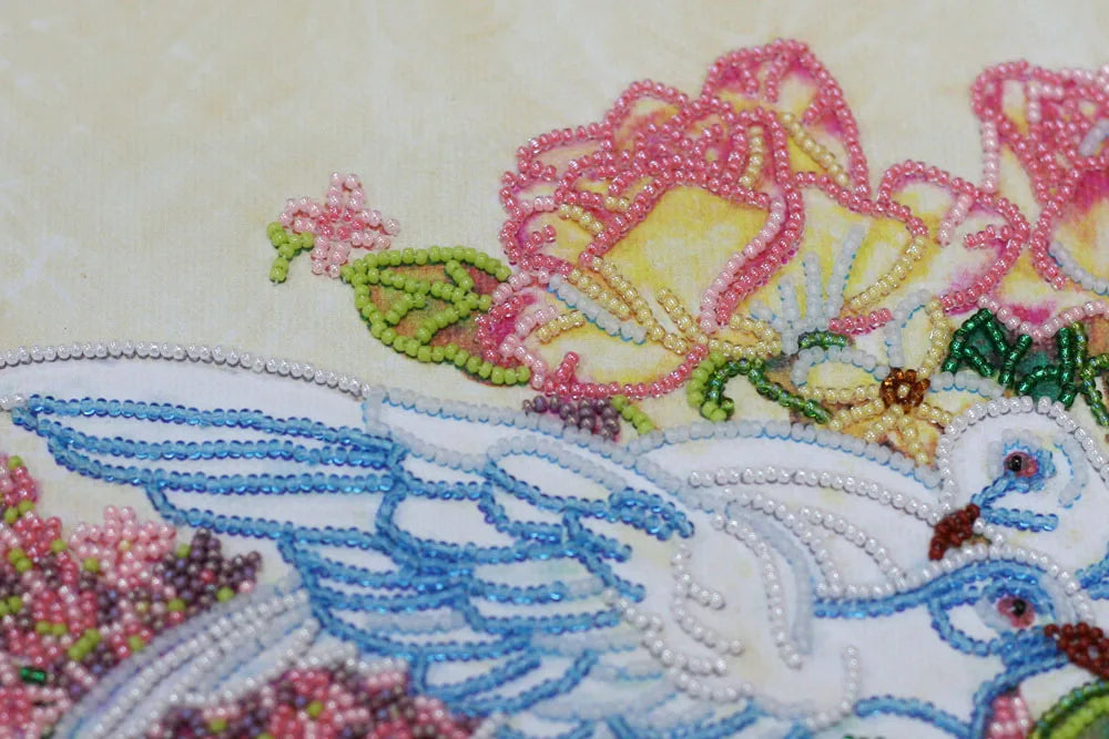 Bead Embroidery Kit Micro Beads Embroidery Kit Doves