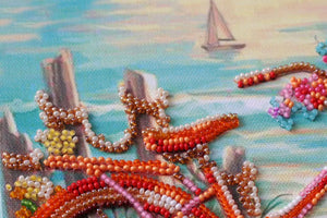 Bead Embroidery Kit Mid-sized bead embroidery kit At the age of the azure
