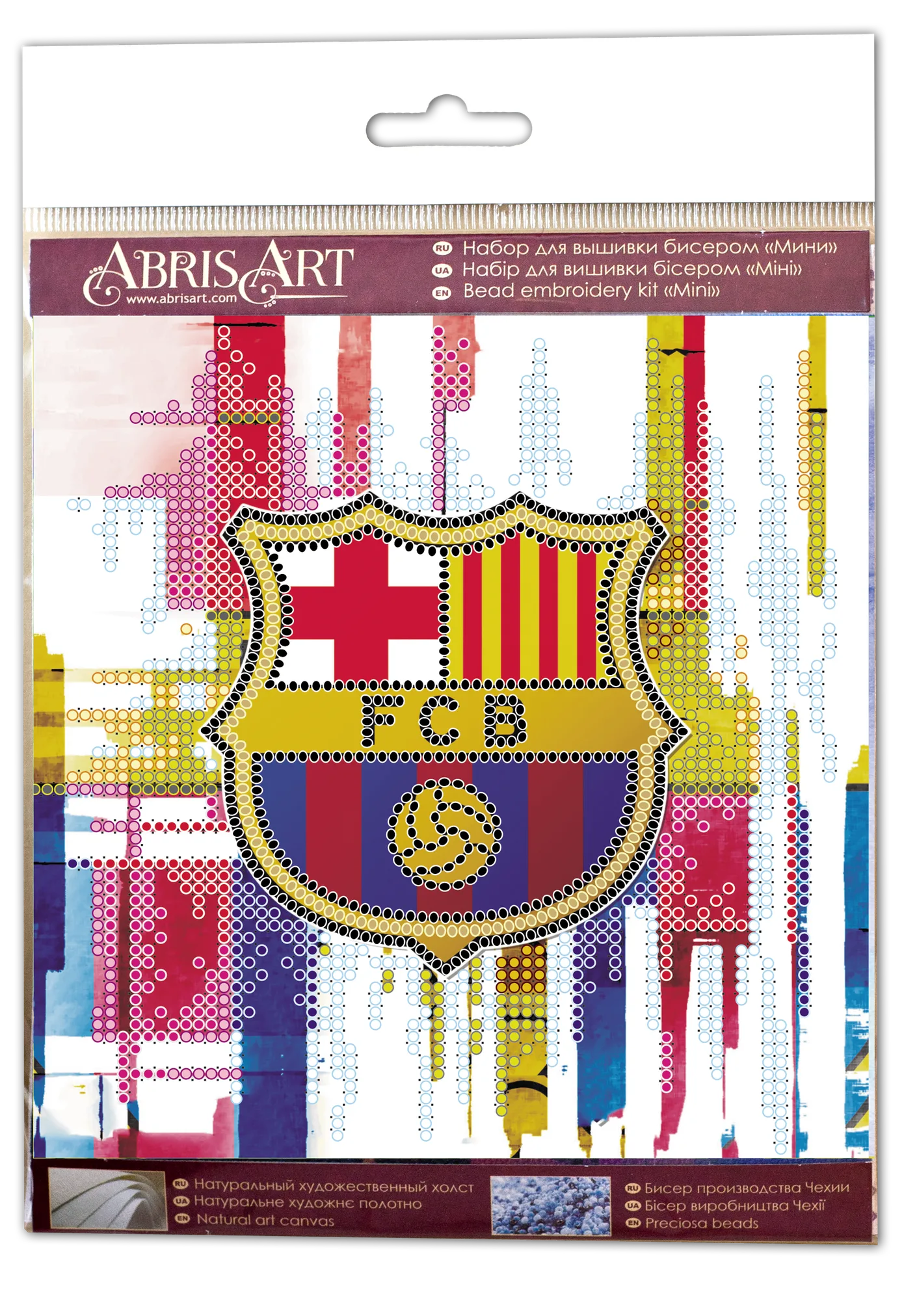 Bead Embroidery Kit Mini Bead embroidery kit FC Barcelona