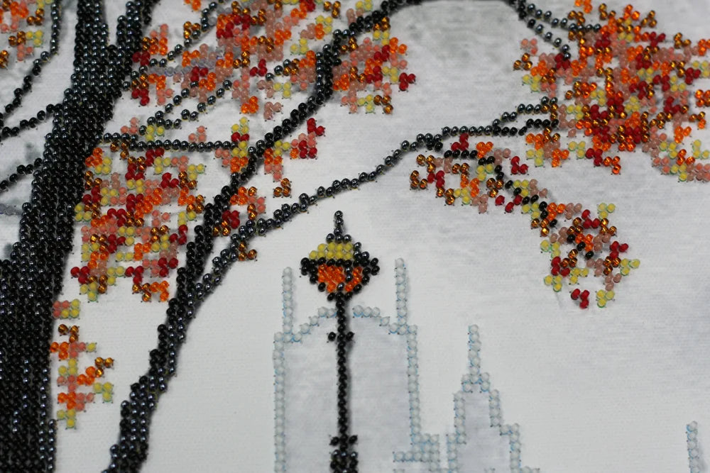 Bead Embroidery Kit Main Bead Embroidery Kit Autumn embankment