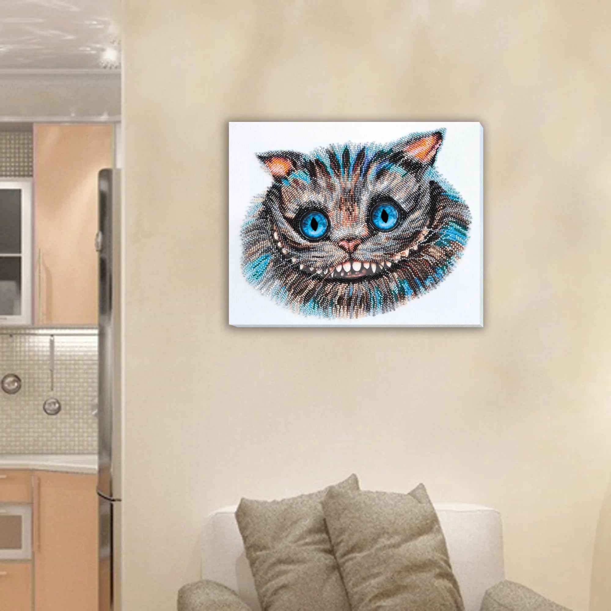 Bead Embroidery Kit Main Bead Embroidery Kit Cheshire Cat