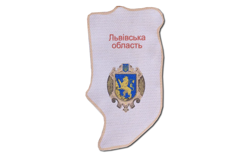 Magnets Bead Embroidery Kit Kits for embroidery with beads magnets "Map of Ukraine" Lviv region
