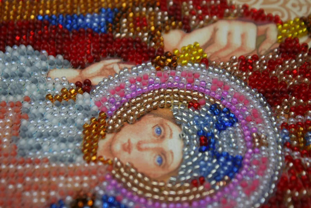 Bead Embroidery Kit Main Bead Embroidery Kit Icon of the Mother of God «Reigning»