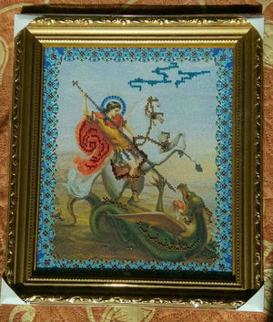 Bead Embroidery Kit Main Bead Embroidery Kit St. George the Victorious