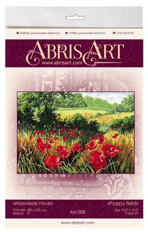 Cross Stitch Kit Cross-stitch kits Poppy field (Landscape)