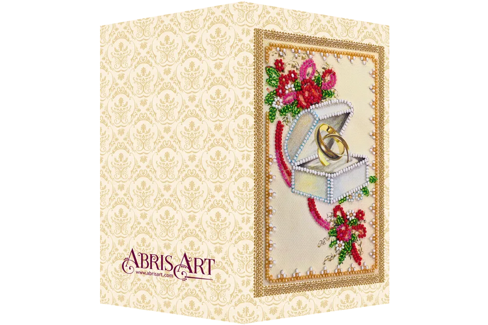 Postcards Bead Embroidery Kit Postcard bead embroidery kits Happy Wedding – 7