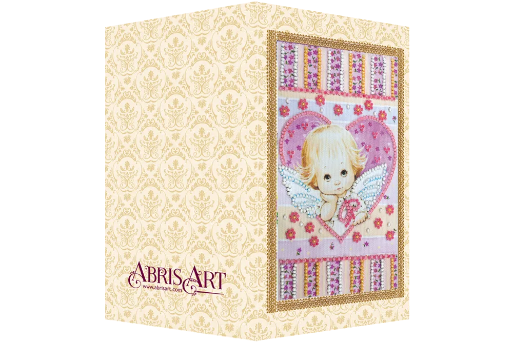 Postcards Bead Embroidery Kit Postcard Bead embroidery kit Little Cupid