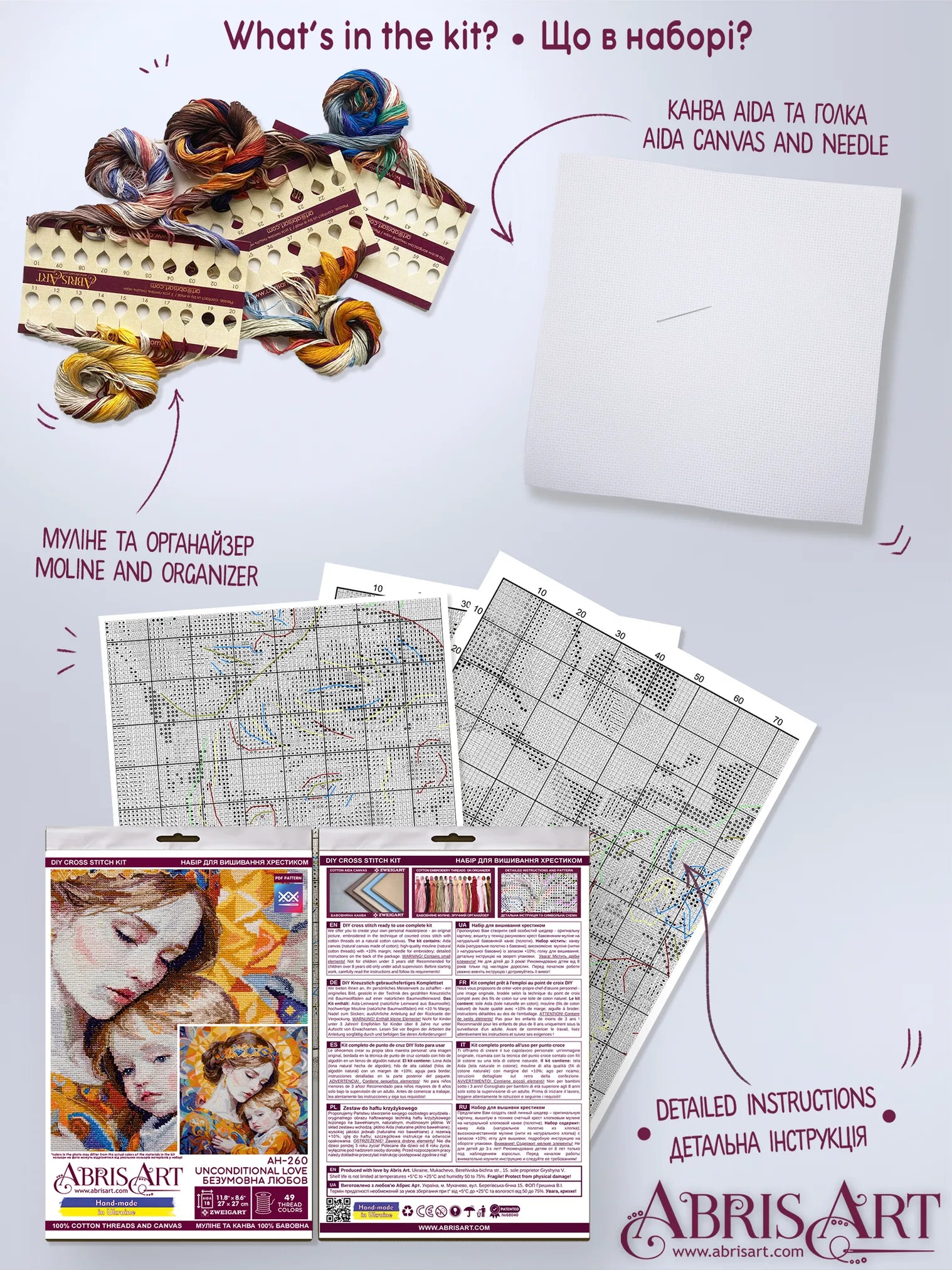Cross Stitch Kit Cross-stitch kits Unconditional Love