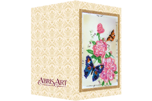 Postcards Bead Embroidery Kit Postcard Bead embroidery kit Flowers and butterfly
