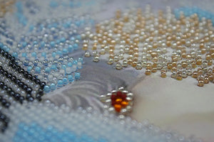 Bead Embroidery Kit Snow Lady