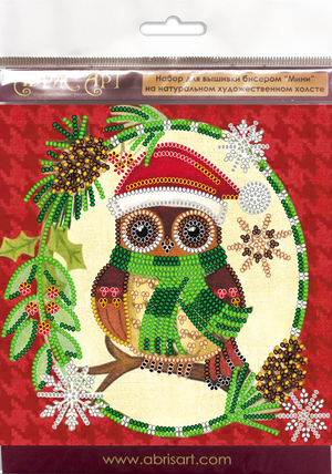 Bead Embroidery Kit Mini Bead embroidery kit Christmas motif
