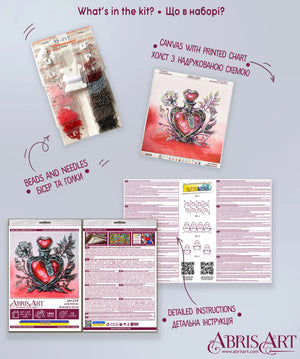 Bead Embroidery Kit Mini Bead embroidery kit Love potion