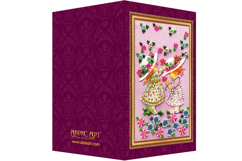 Postcards Bead Embroidery Kit Postcard Bead embroidery kit Happy Birthday – 2