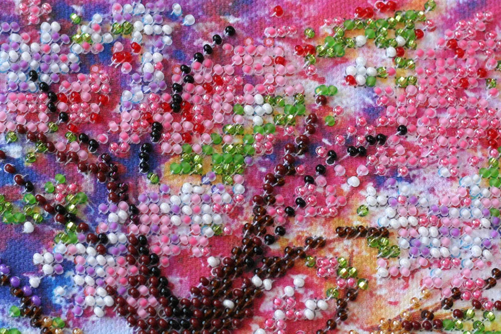 Bead Embroidery Kit Mid-sized bead embroidery kit Bridge into the spring