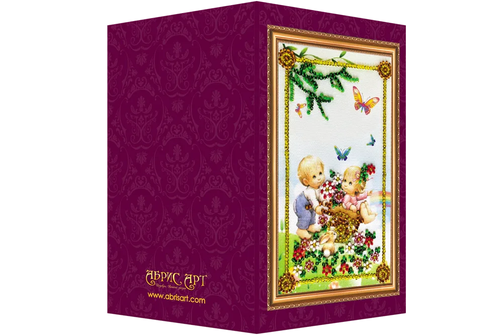 Postcards Bead Embroidery Kit Postcard Bead embroidery kit Congratulations – 1