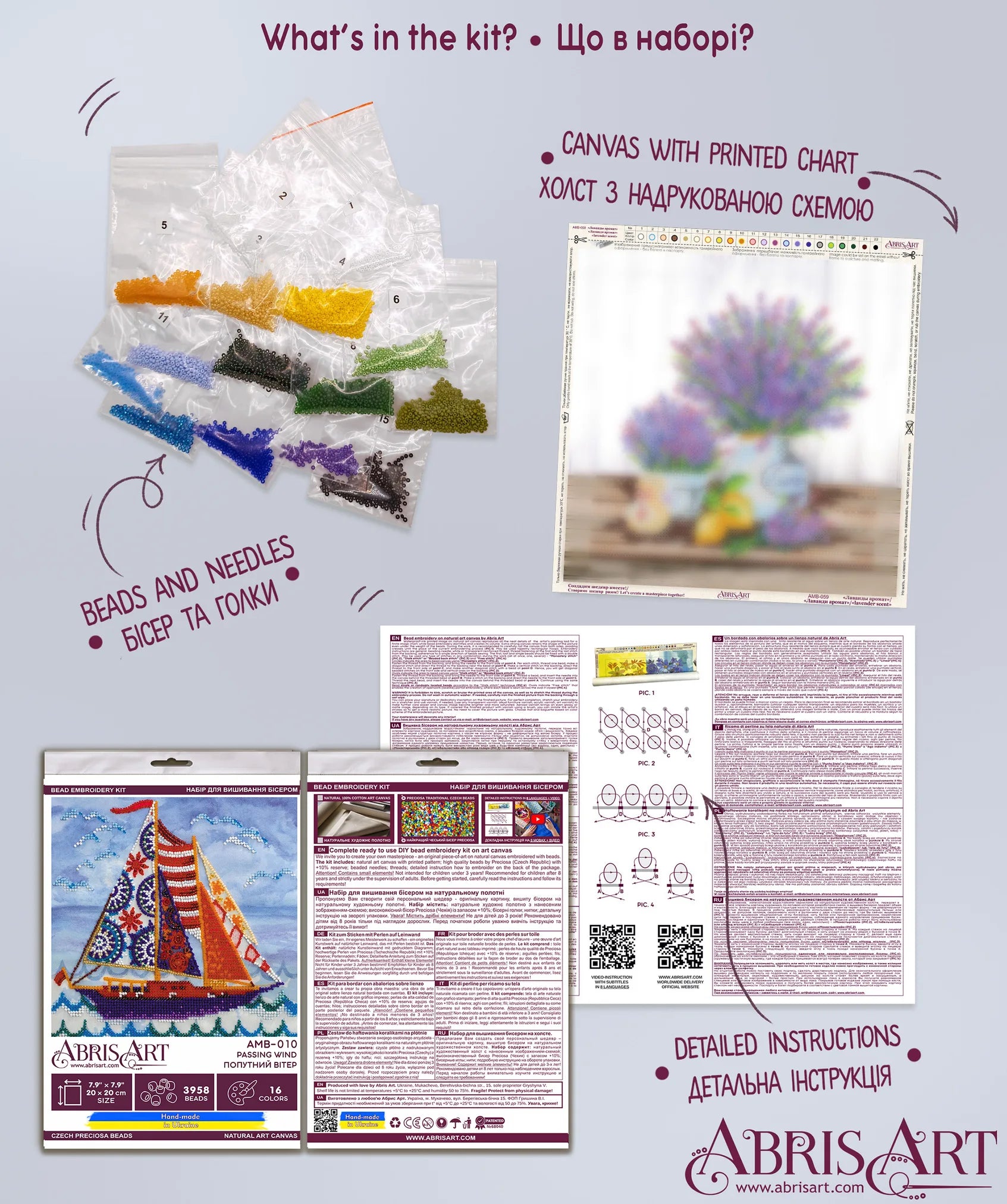 Bead Embroidery Kit Mid-sized bead embroidery kit Passing wind