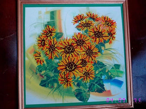 Bead Embroidery Kit Sunflowers