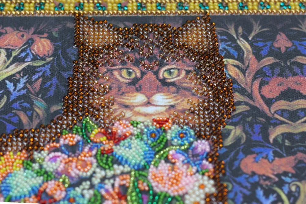 Bead Embroidery Kit Main Bead Embroidery Kit Fairy-tale about a cat