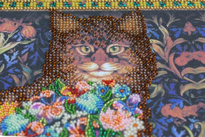 Bead Embroidery Kit Main Bead Embroidery Kit Fairy-tale about a cat