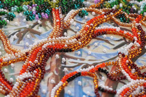 Bead Embroidery Kit Mid-sized bead embroidery kit First snow