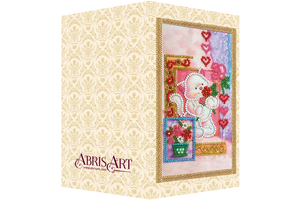 Postcards Bead Embroidery Kit Postcard Bead embroidery kit Pussycat