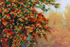 Bead Embroidery Kit Main Bead Embroidery Kit Gold of Autumn
