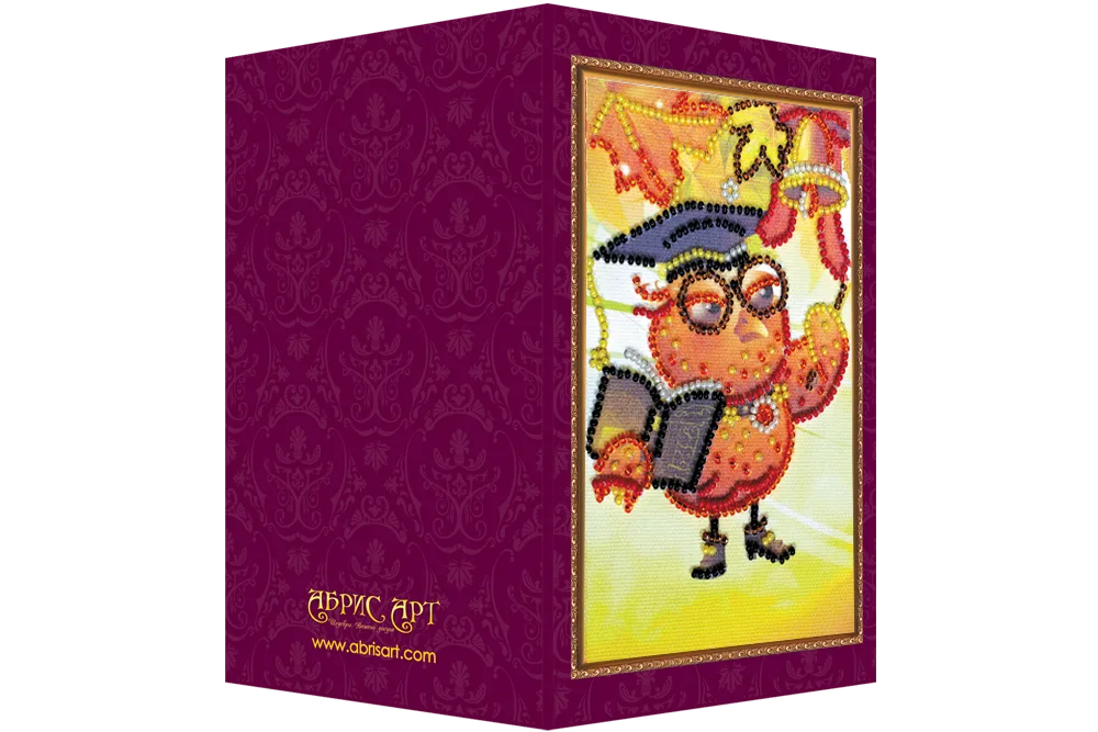 Postcards Bead Embroidery Kit Postcard Bead embroidery kit Best teacher – 1