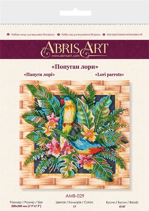 Bead Embroidery Kit Mid-sized bead embroidery kit Lori parrots