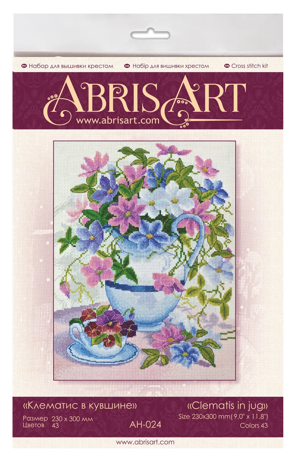 Cross Stitch Kit Cross-stitch kits Clematis in jug