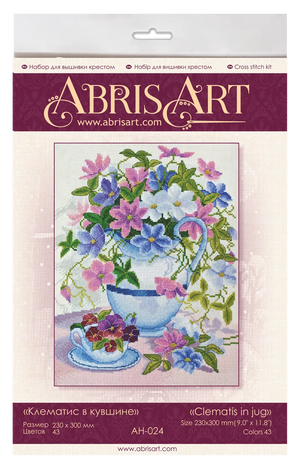 Cross Stitch Kit Cross-stitch kits Clematis in jug