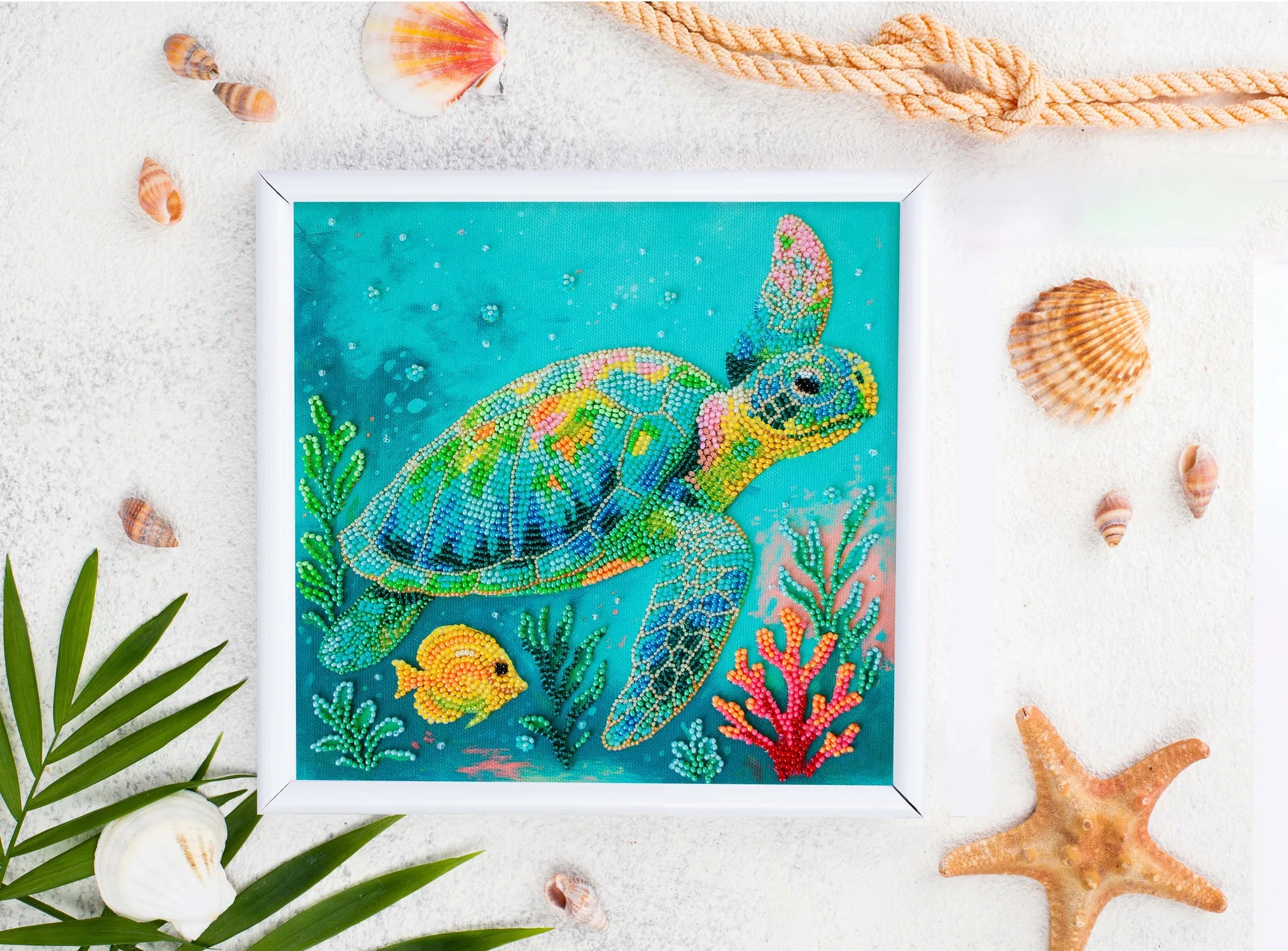 Bead Embroidery Kit Main Bead Embroidery Kit Ocean Traveler
